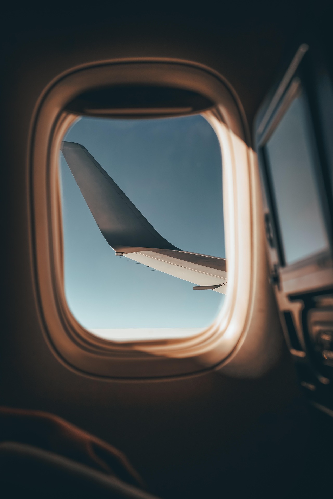 View from an aeroplane window — a bucket list idea about to become a real trip.